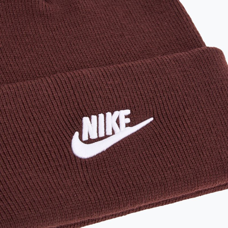 Шапка зимова дитяча Nike Peak burgundy crush/white 3