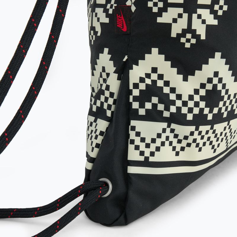 Мішок Nike Heritage 13 л black/coconut milk/university red 4