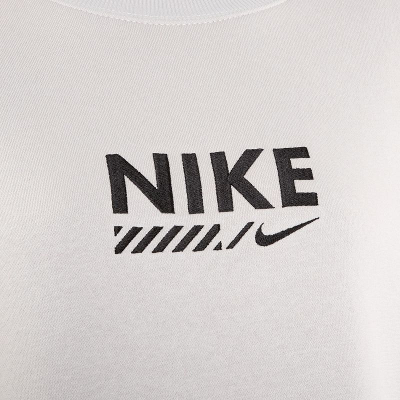 Кофта жіноча Nike Sportswear Oversized Crew-Neck light iron ore 3