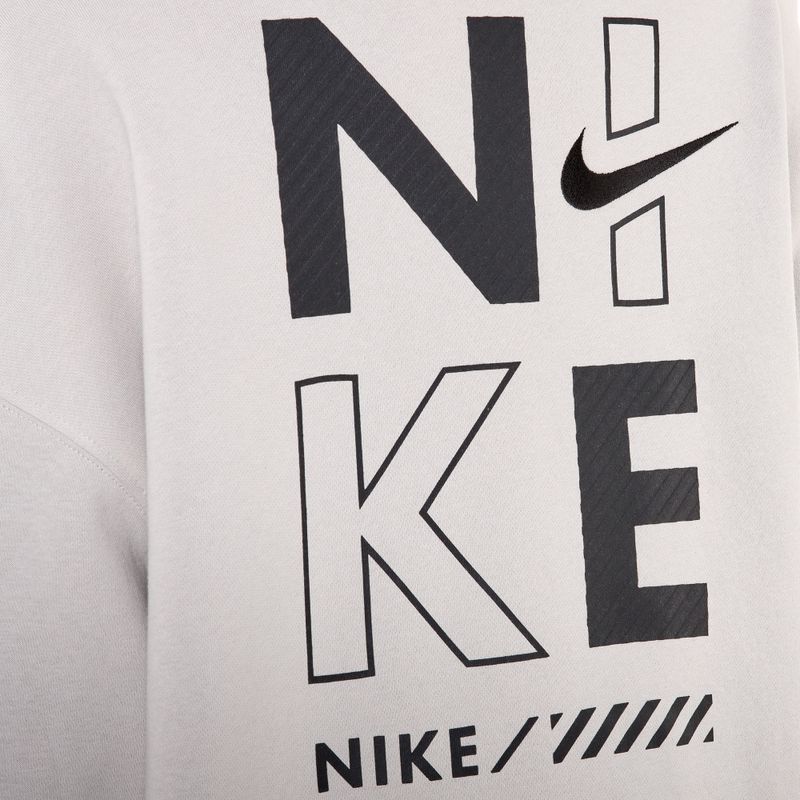 Кофта жіноча Nike Sportswear Oversized Crew-Neck light iron ore 4