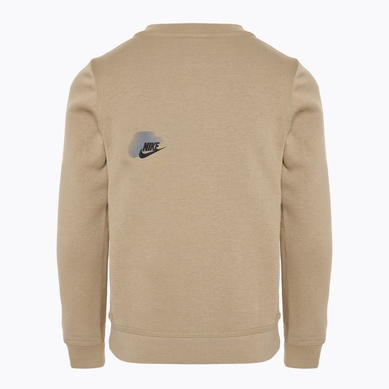 Кофта дитяча Nike Sportswear Standard Issue Crew-Neck khaki 2