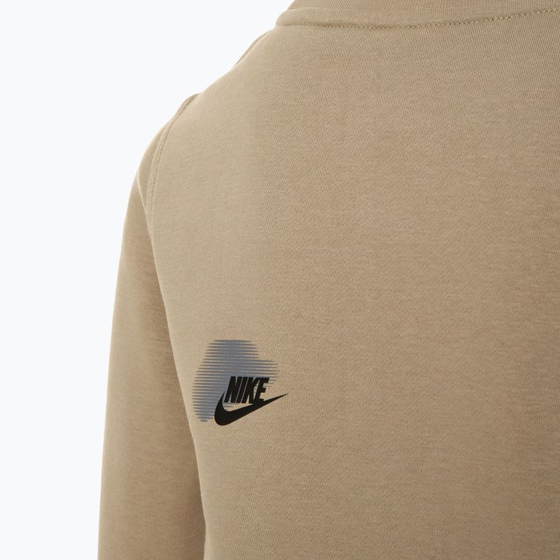 Кофта дитяча Nike Sportswear Standard Issue Crew-Neck khaki 4