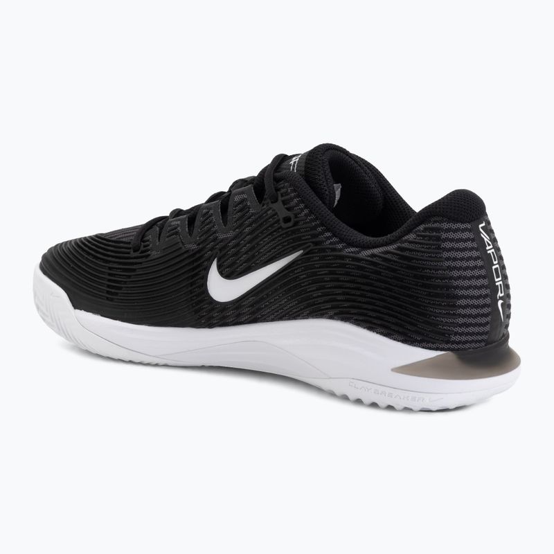 Кросівки тенісні чоловічі Nike Vapor 12 Clay black/dark smoke grey/white 3