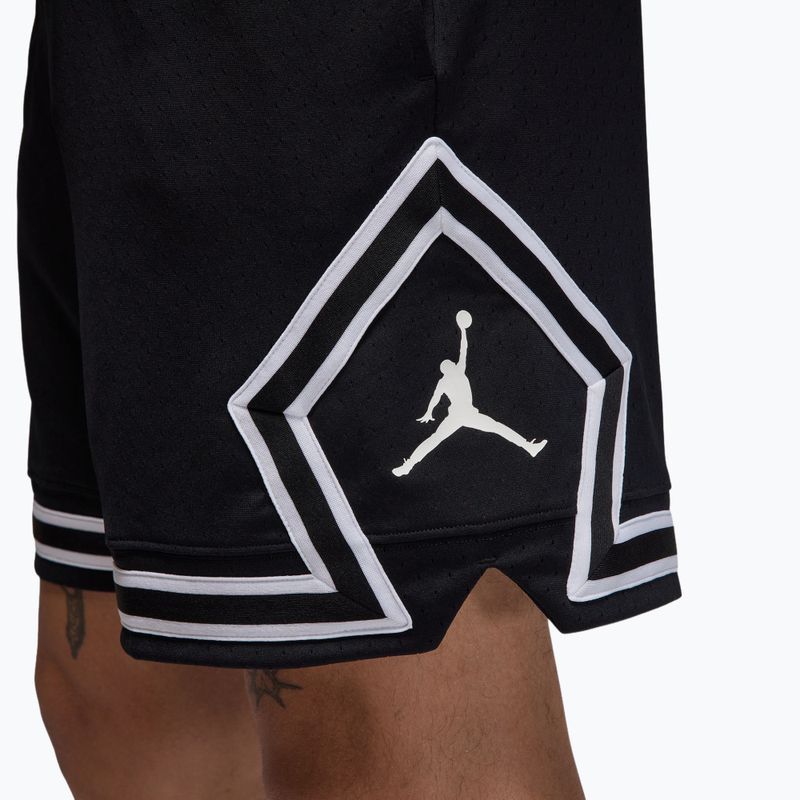 Шорти баскетбольні чоловічі Nike Jordan Mesh Diamond 4" black/white/white 6