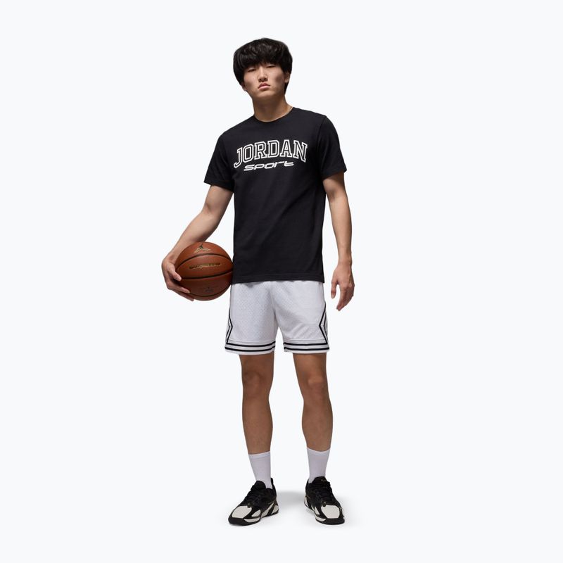 Spodenki koszykarskie męskie Nike Jordan Mesh Diamond 4" white/black/black 2