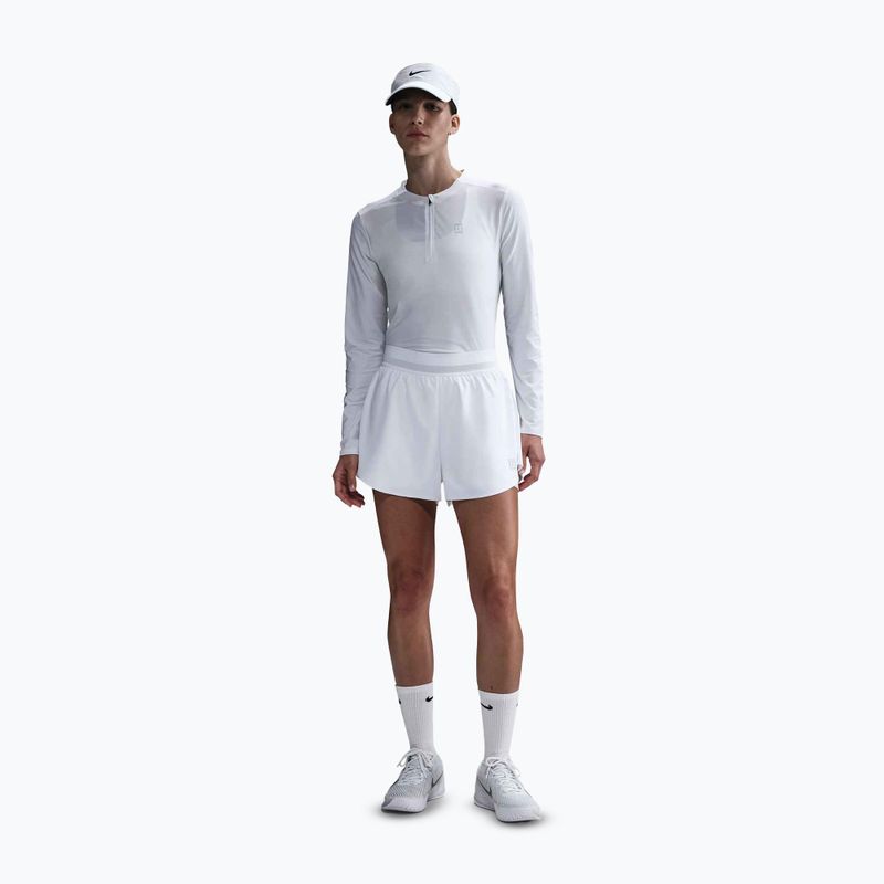 Шорти тенісні жіночі Nike Court Dri-Fit Ace Advantage white/white 2