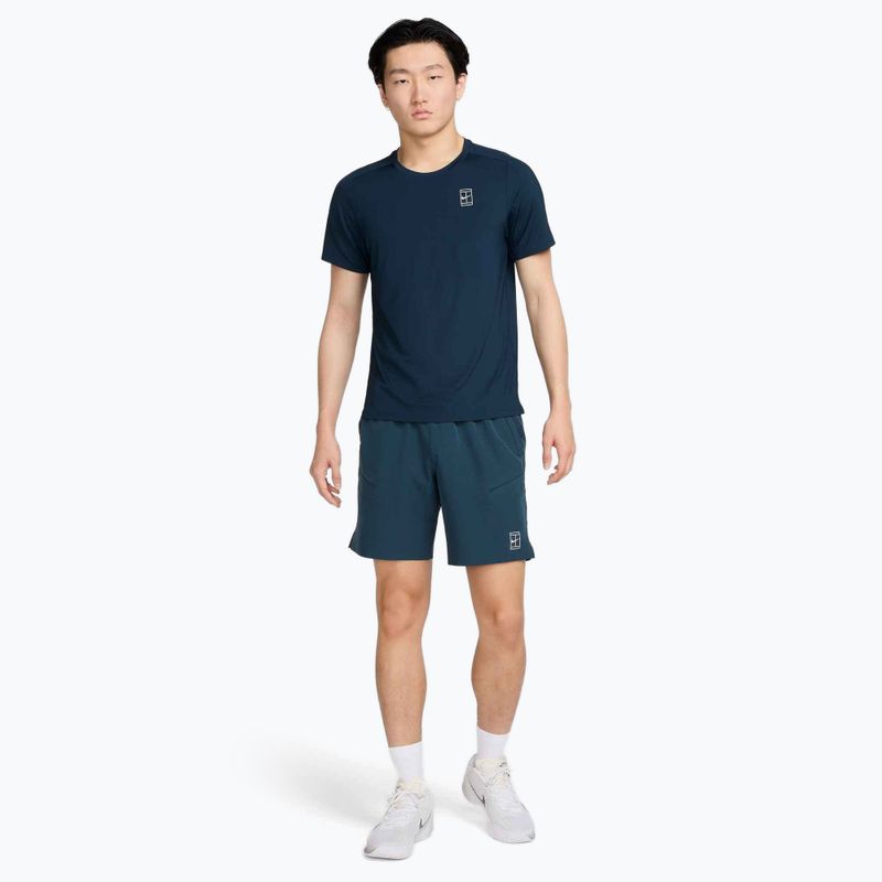 Футболка тенісна чоловіча Nike Court Dri-Fit Advantage armory navy / white 2