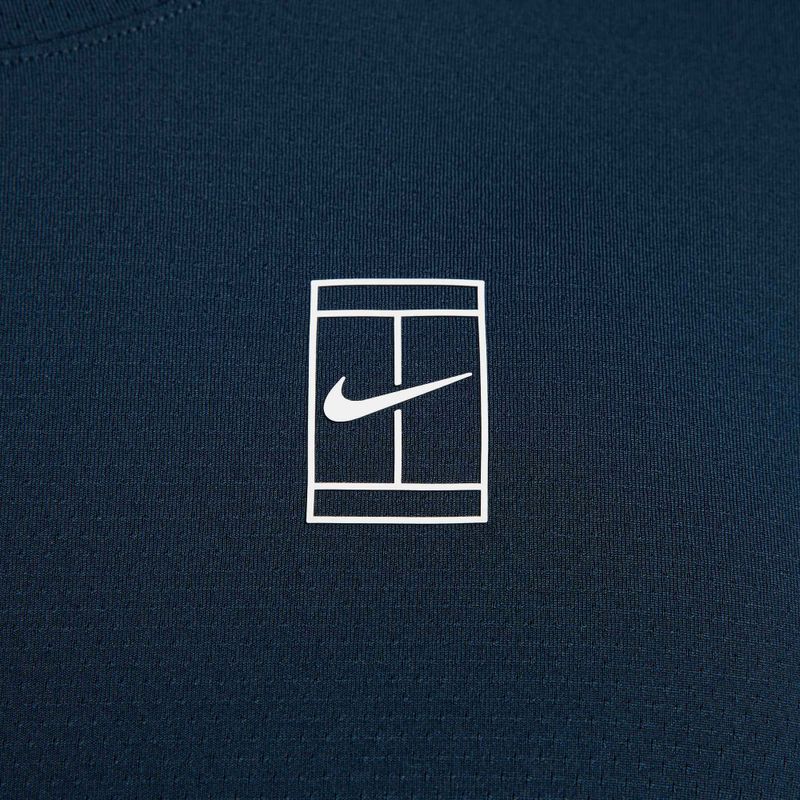 Футболка тенісна чоловіча Nike Court Dri-Fit Advantage armory navy / white 6