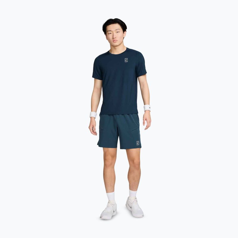 Шорти тенісні чоловічі Nike Court Dri-Fit Advantage 8" armory navy/white 2