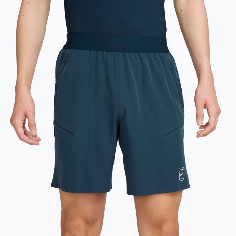 Шорти тенісні чоловічі Nike Court Dri-Fit Advantage 8" armory navy/white 4