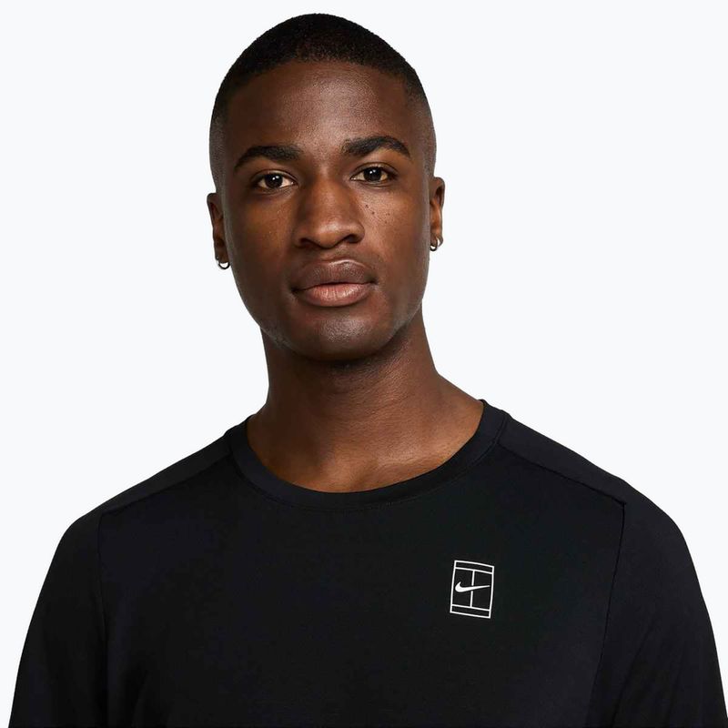Футболка тенісна чоловіча Nike Court Dri-Fit Advantage black / white 4