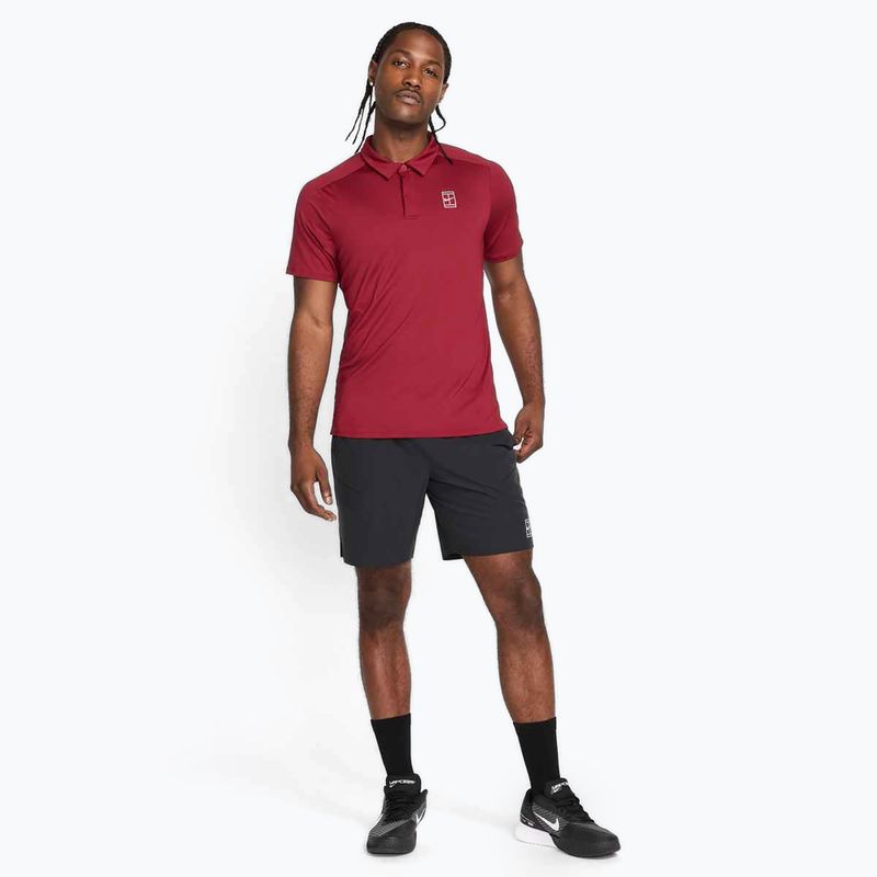 Чоловічі тенісні шорти Nike Court Dri-Fit Advantage 8" чорні/білі 2