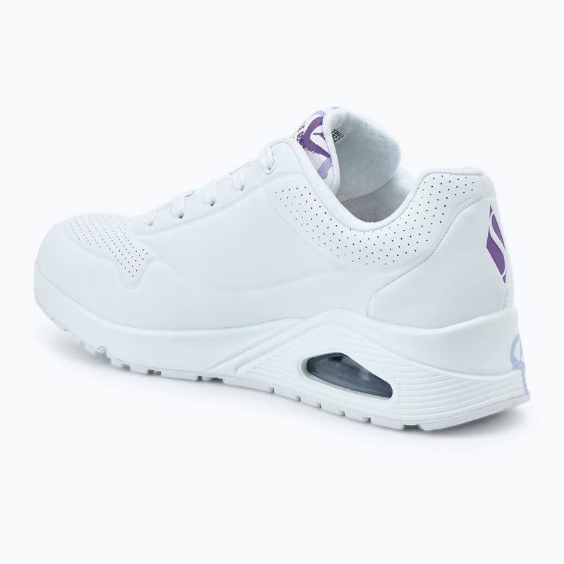 Кросівки жіночі SKECHERS JGoldcrown Uno Spread The Love white/light purple 3