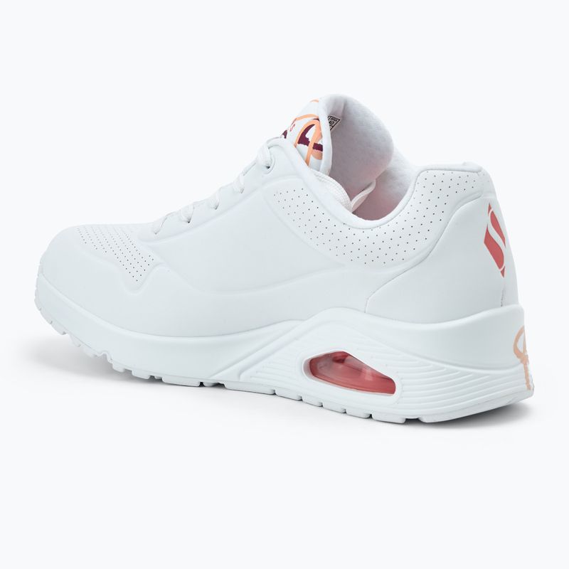 Кросівки жіночі SKECHERS JGoldcrown Uno Spread The Love white/coral 3