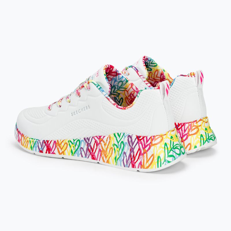 Черевики жіночі SKECHERS Uno Lite Exuberant Hearts white/multi 4