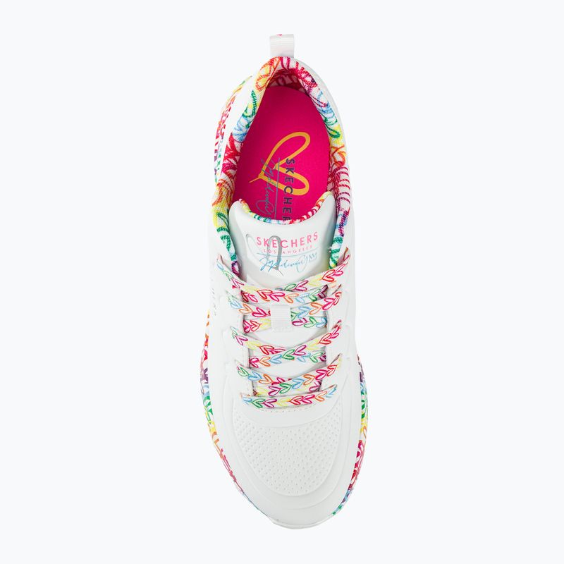 Черевики жіночі SKECHERS Uno Lite Exuberant Hearts white/multi 7