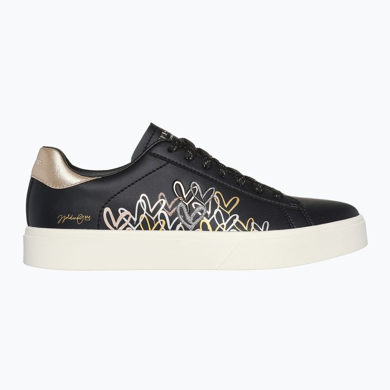 Кросівки жіночі SKECHERS JGoldcrown Eden LX Gleaming Hearts black/mulitcolor 9