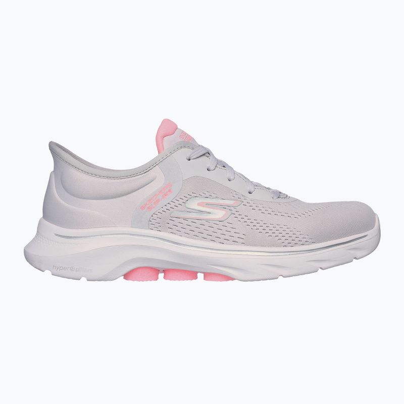 Жіночі кросівки SKECHERS Go Walk 7 Valin сіро-рожеві 9