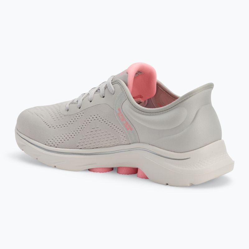 Жіночі кросівки SKECHERS Go Walk 7 Valin сіро-рожеві 3