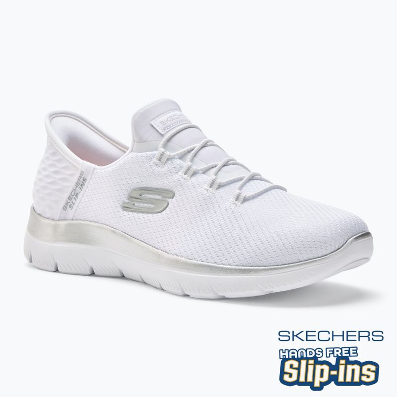 Кросівки жіночі SKECHERS Summits Diamond Dream white/silver