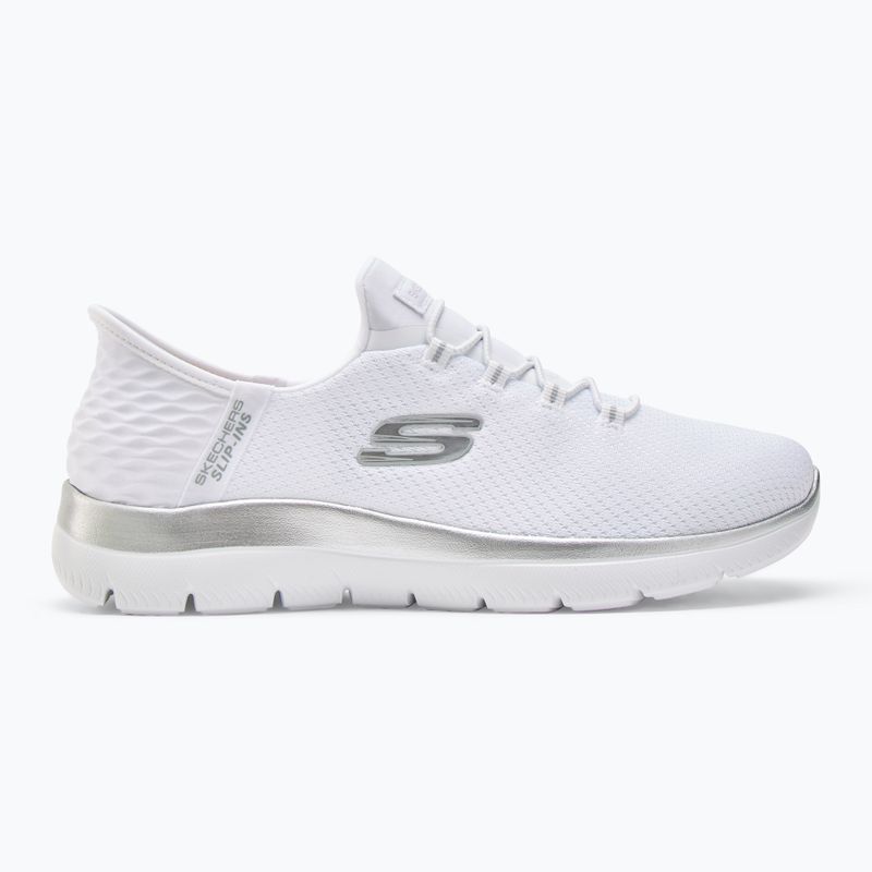 Кросівки жіночі SKECHERS Summits Diamond Dream white/silver 2