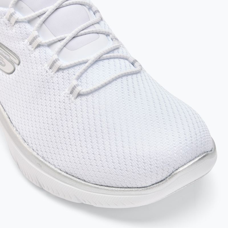 Кросівки жіночі SKECHERS Summits Diamond Dream white/silver 7