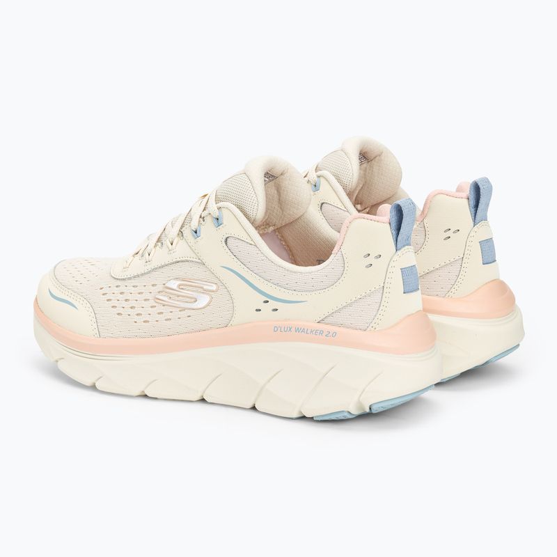 Черевики жіночі SKECHERS D'Lux Walker 2.0 Daisy Doll beige/mesh/pink/blue 3