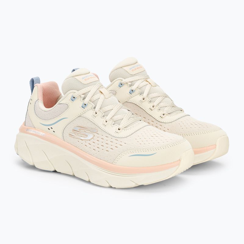 Черевики жіночі SKECHERS D'Lux Walker 2.0 Daisy Doll beige/mesh/pink/blue 4