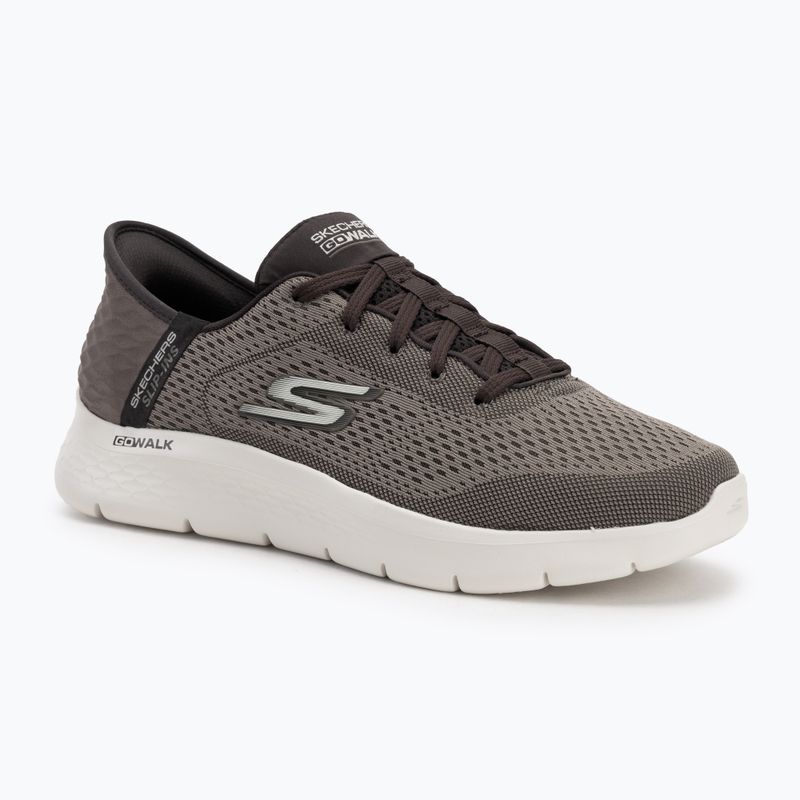 Кросівки чоловічі SKECHERS Slip-ins Go Walk Flex New World brown