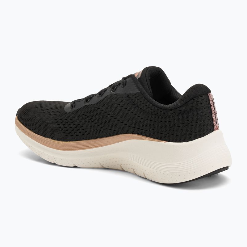 Кросівки жіночі SKECHERS Arch Fit 2.0 Glow The Distance black/rose gold 3