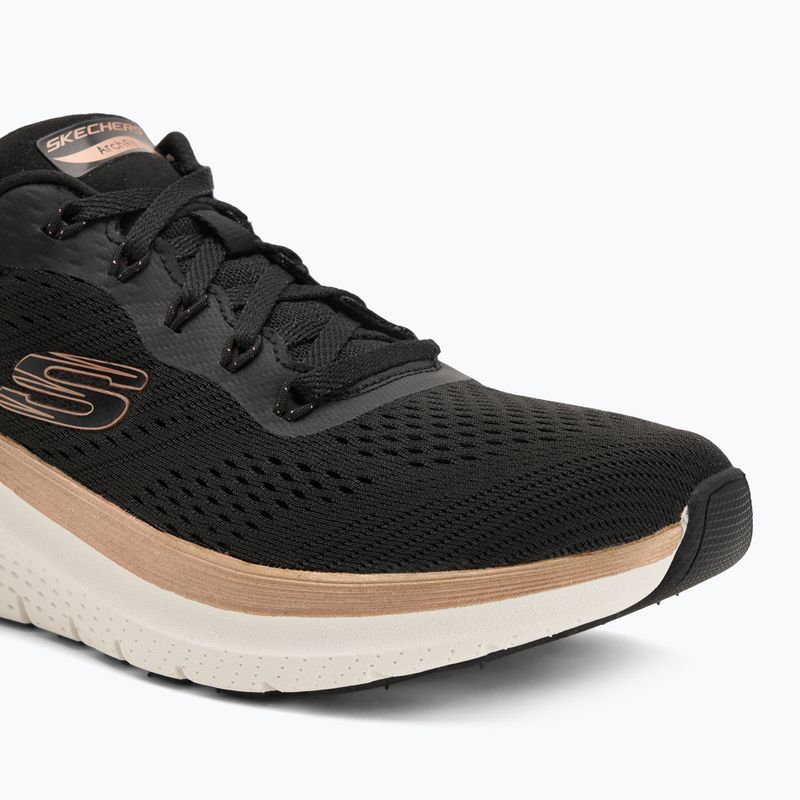 Кросівки жіночі SKECHERS Arch Fit 2.0 Glow The Distance black/rose gold 7
