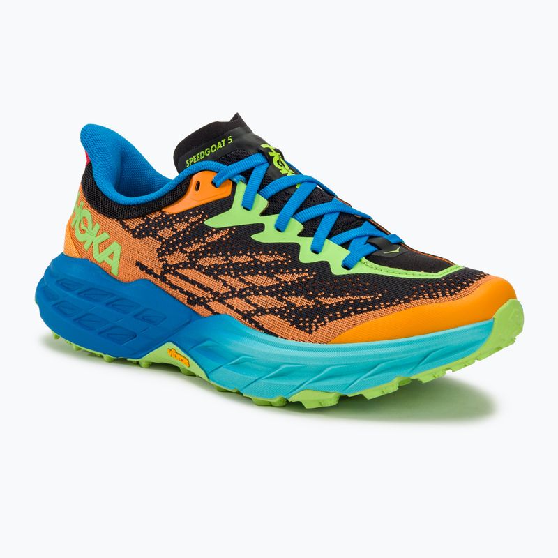 Кросівкі для бігу чоловічі HOKA Speedgoat 5 solar flare/diva blue