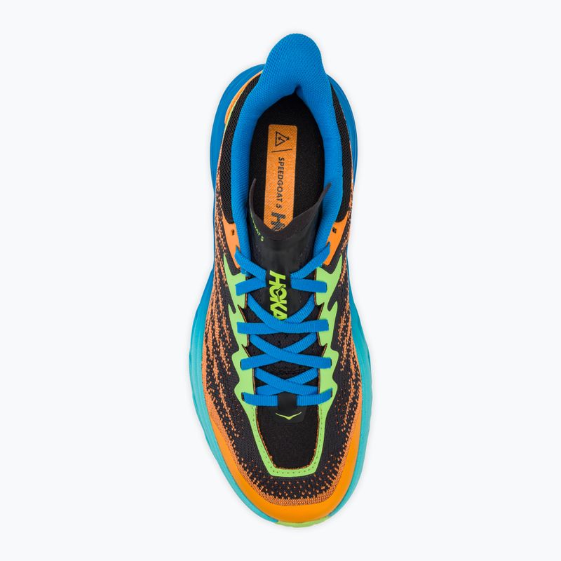 Кросівкі для бігу чоловічі HOKA Speedgoat 5 solar flare/diva blue 5