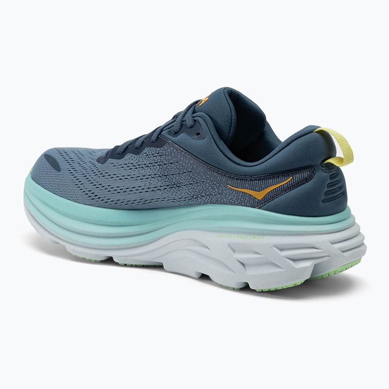 Чоловічі бігові кросівки HOKA Bondi 8 real teal/shadow 3