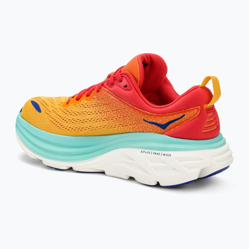 Кросівкі для бігу чоловічі HOKA Bondi 8 cerise/cloudless 3