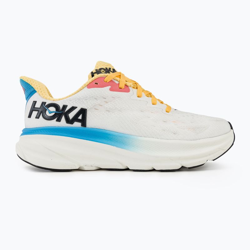 Кросівкі для бігу жіночі HOKA Clifton 9 blanc de blanc/swim day 2