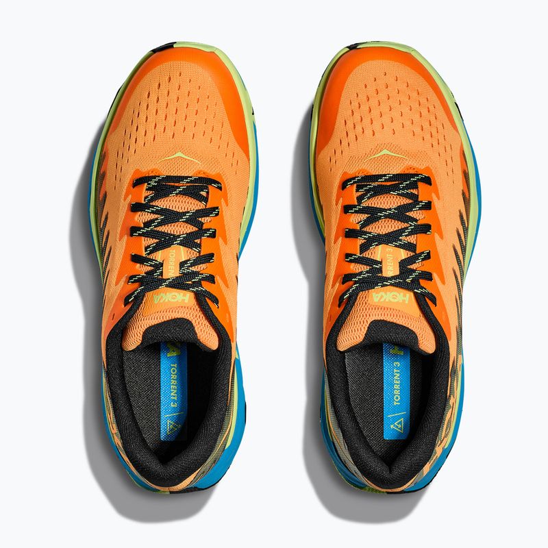 Кросівкі для бігу чоловічі HOKA Torrent 3 solar flare/lettuce 12
