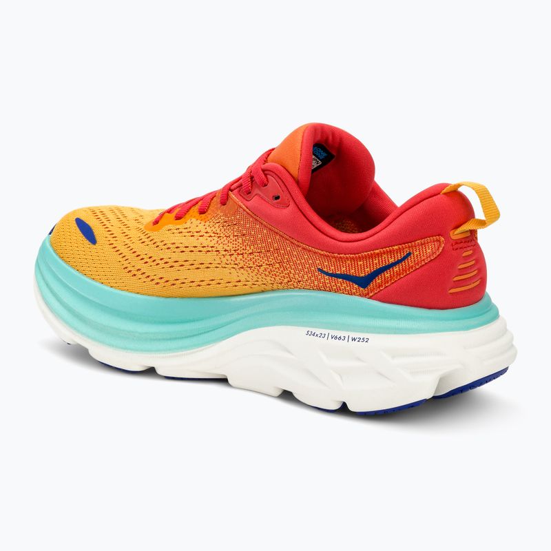 Кросівкі для бігу жіночі HOKA Bondi 8 cerise/cloudless 3