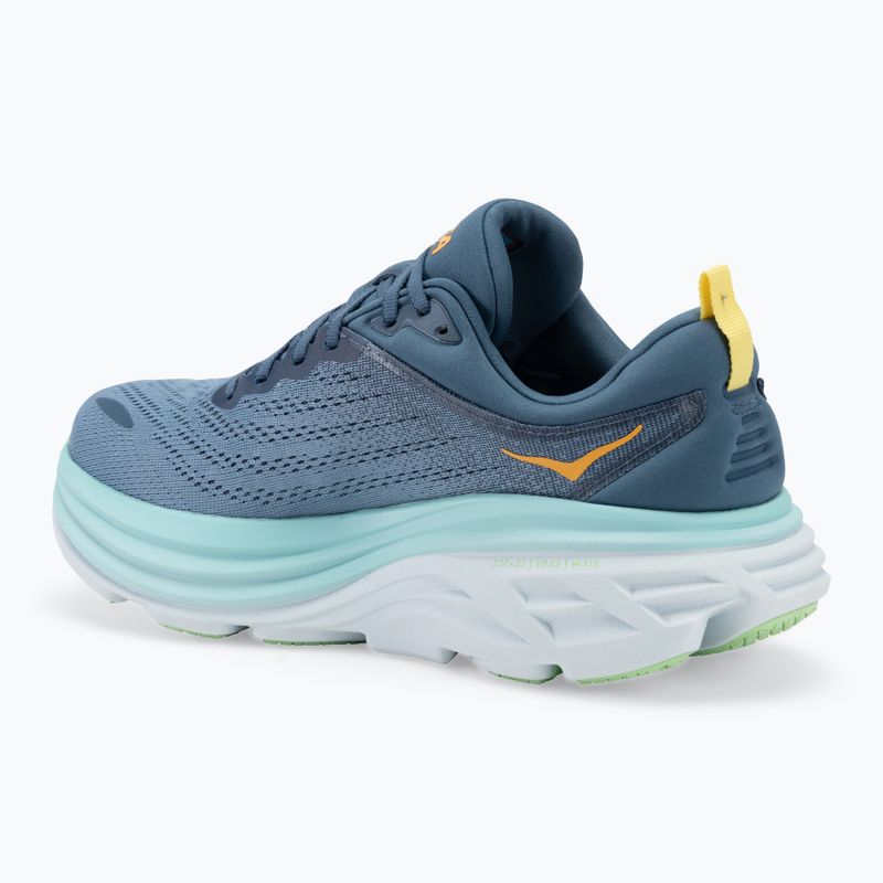 Кросівки для бігу чоловічі HOKA Bondi 8 Wide real teal/shadow 3