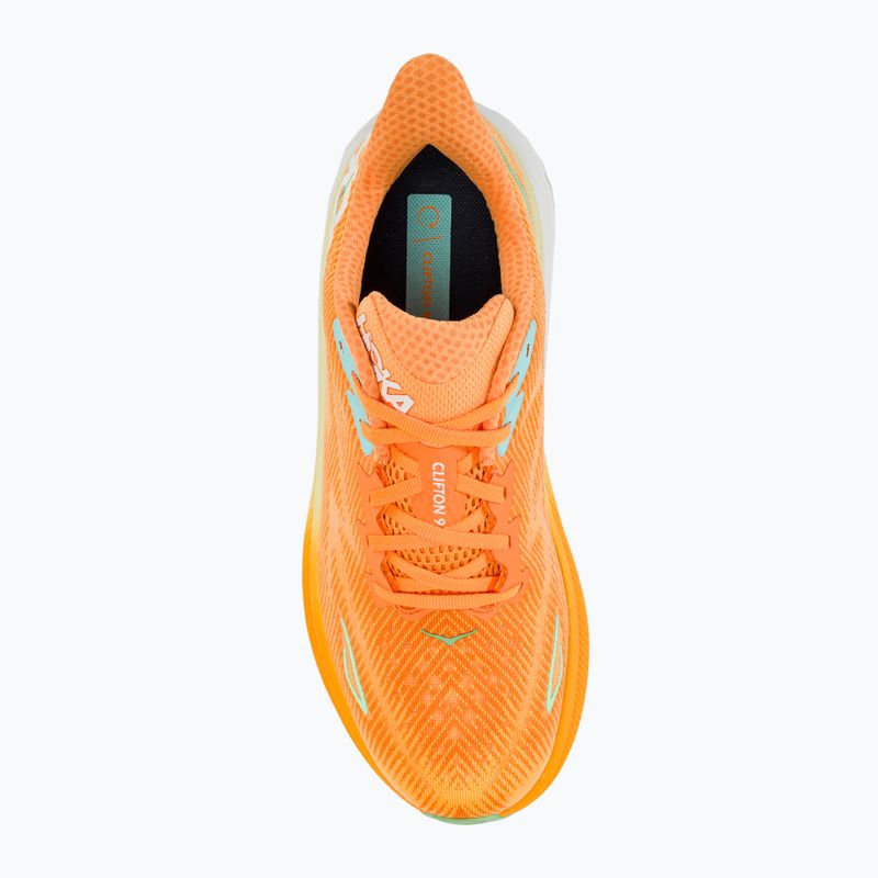 Кросівки для бігу чоловічі HOKA Clifton 9 Wide solar flare/sherbet 5