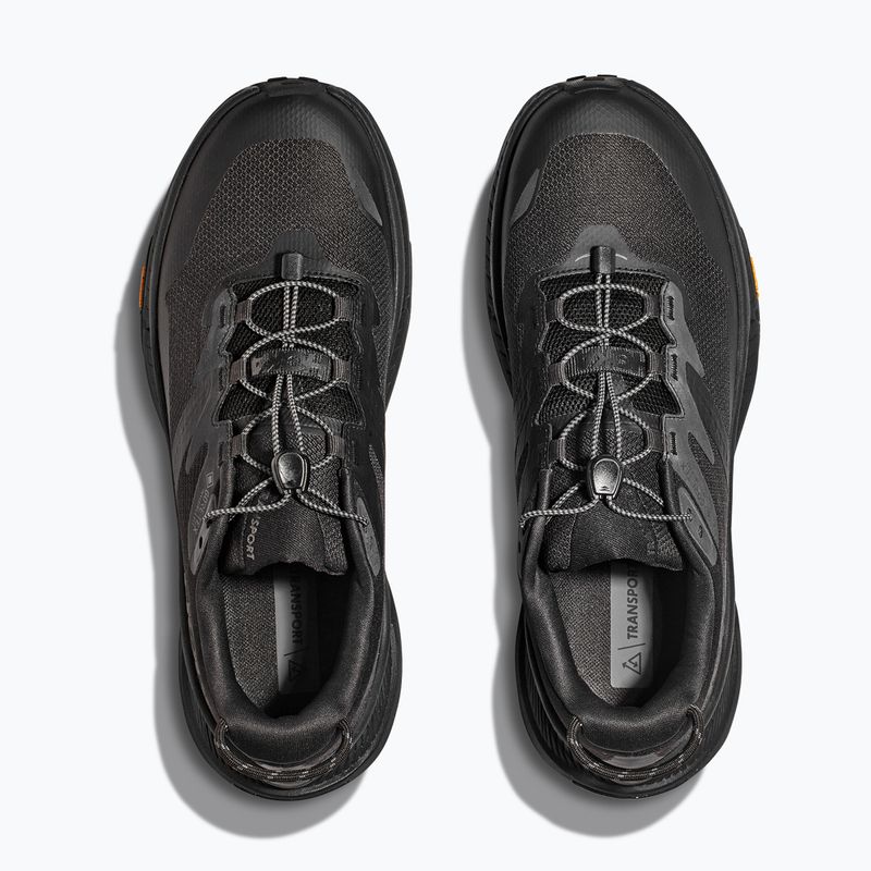 Кросівкі для бігу чоловічі HOKA Transport GTX black/black 15