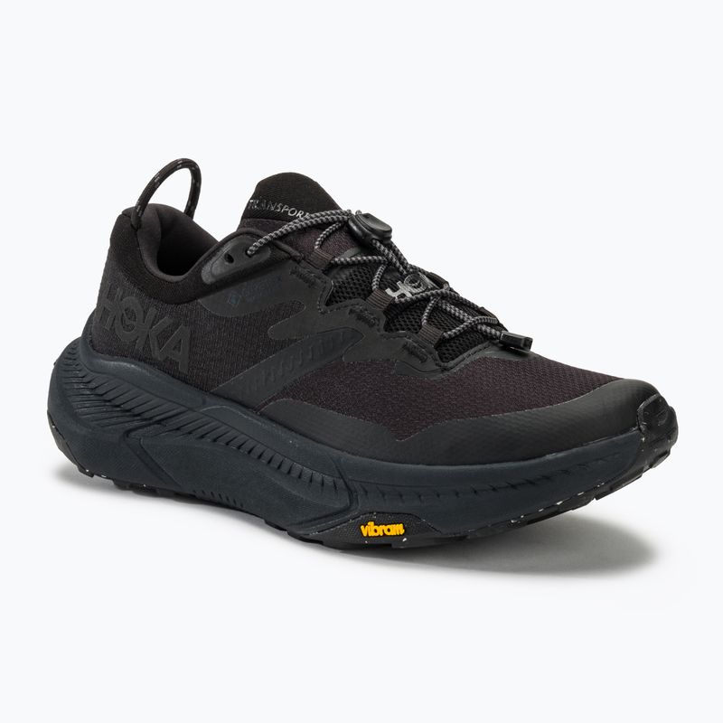 Кросівкі для бігу чоловічі HOKA Transport GTX black/black