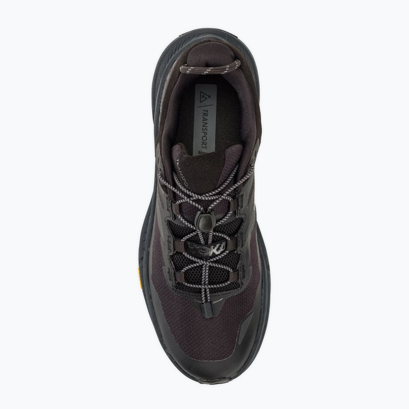 Кросівкі для бігу чоловічі HOKA Transport GTX black/black 5