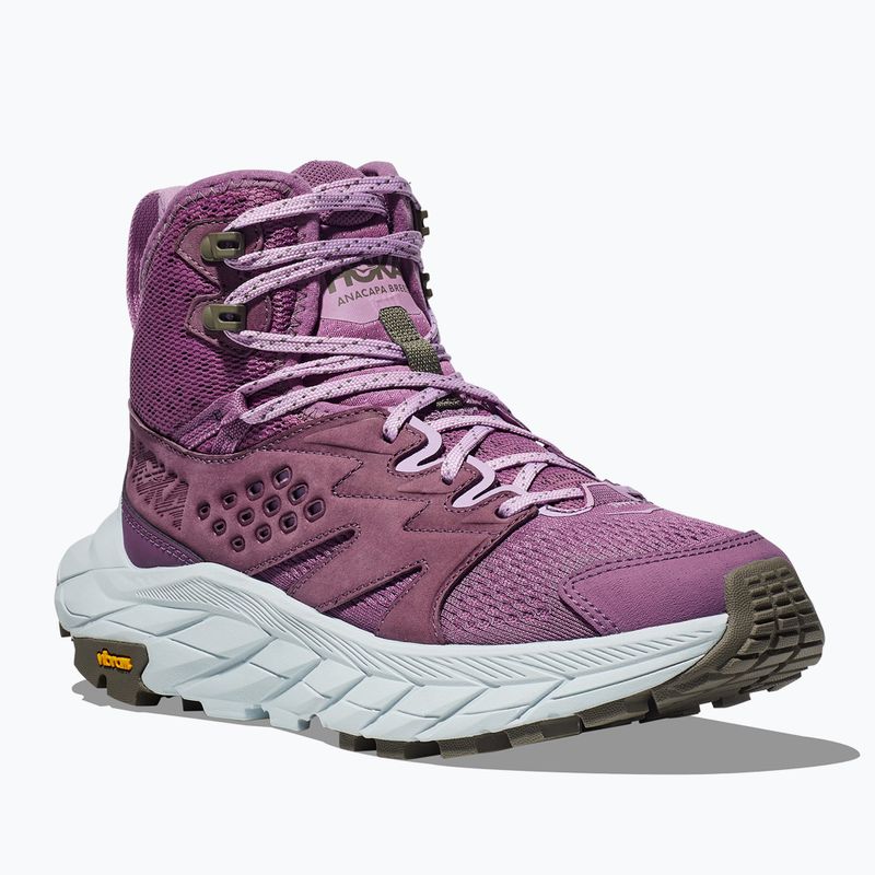 Жіночі трекінгові черевики HOKA Anacapa Breeze Mid amethyst/illusion 8