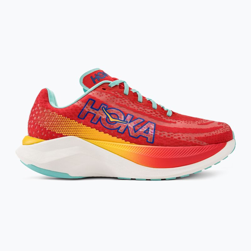 Кросівкі для бігу чоловічі HOKA Mach X cerise/cloudless 2