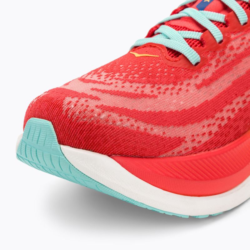 Кросівкі для бігу чоловічі HOKA Mach X cerise/cloudless 7