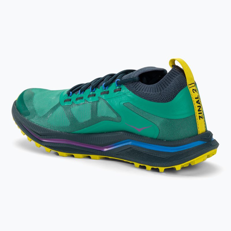 Кросівкі для бігу жіночі HOKA Zinal 2 tech green/strata 3