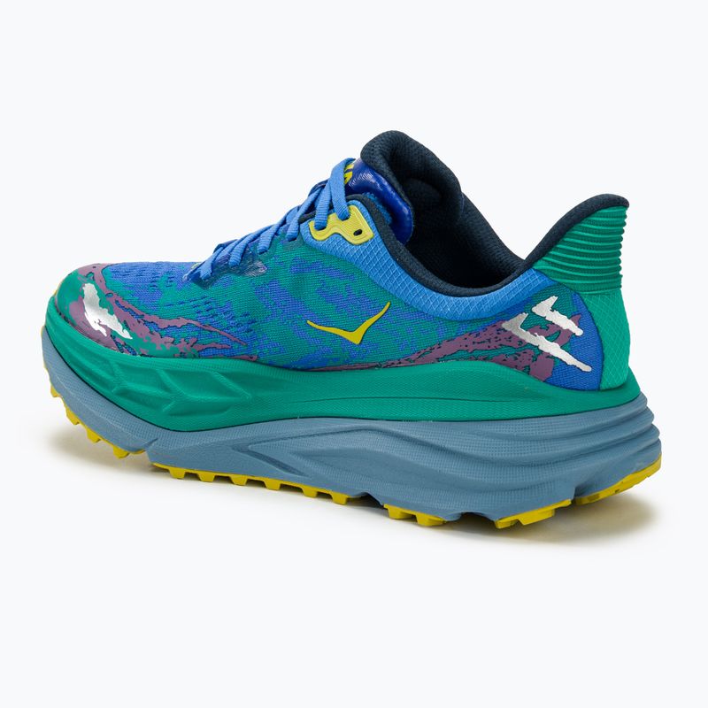 Кросівкі для бігу чоловічі HOKA Stinson 7 virtual blue/tech green 3