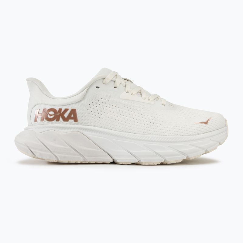 Жіночі бігові кросівки HOKA Arahi 7 blanc de blanc/рожеве золото 2