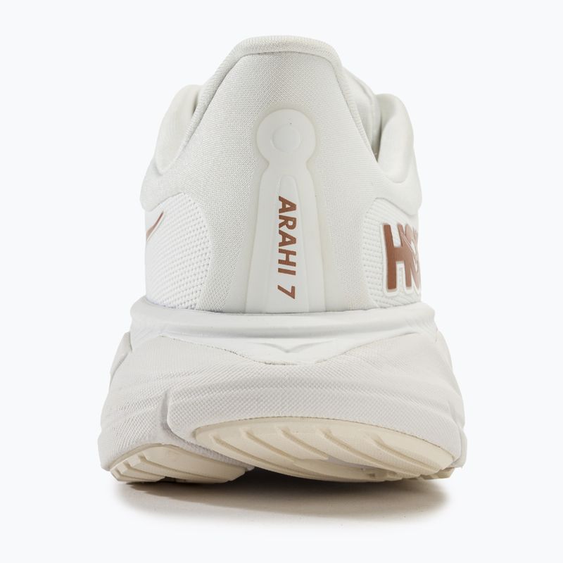 Жіночі бігові кросівки HOKA Arahi 7 blanc de blanc/рожеве золото 6